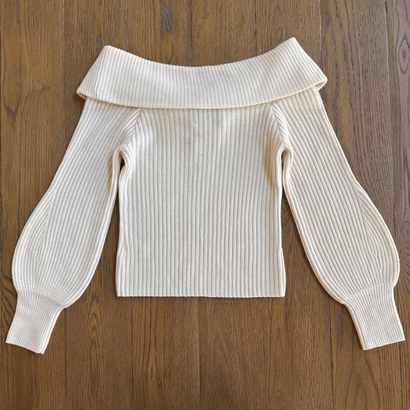 Cara Cara Salma Off-the-Shoulder Ribbed Twisted Wool and Cashmere-blend … - Picture 13 of 16